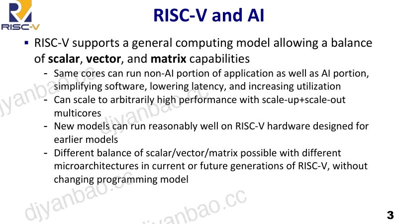 1.RISC-VAI指令扩展从向量到矩阵的架构选择与挑战 第3页