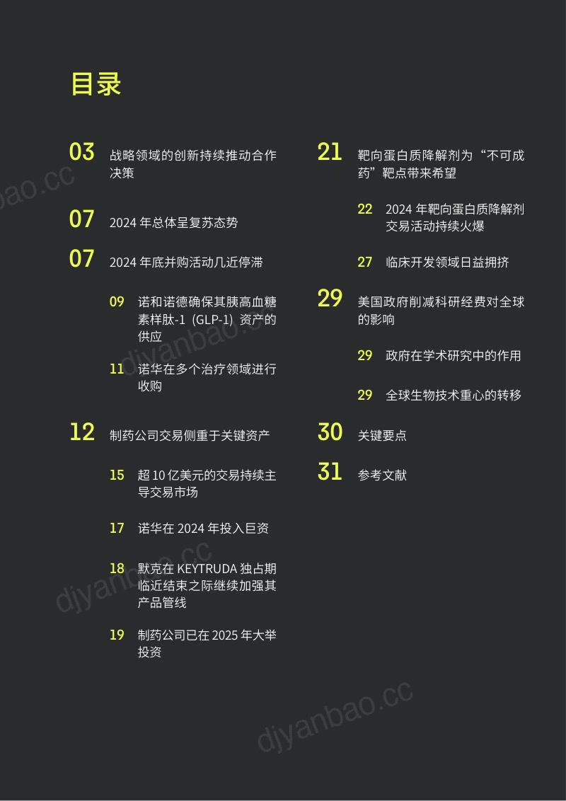 【科睿唯安】制药业对未来医药的投资方向:2024年和2025年生物制药交易 第2页