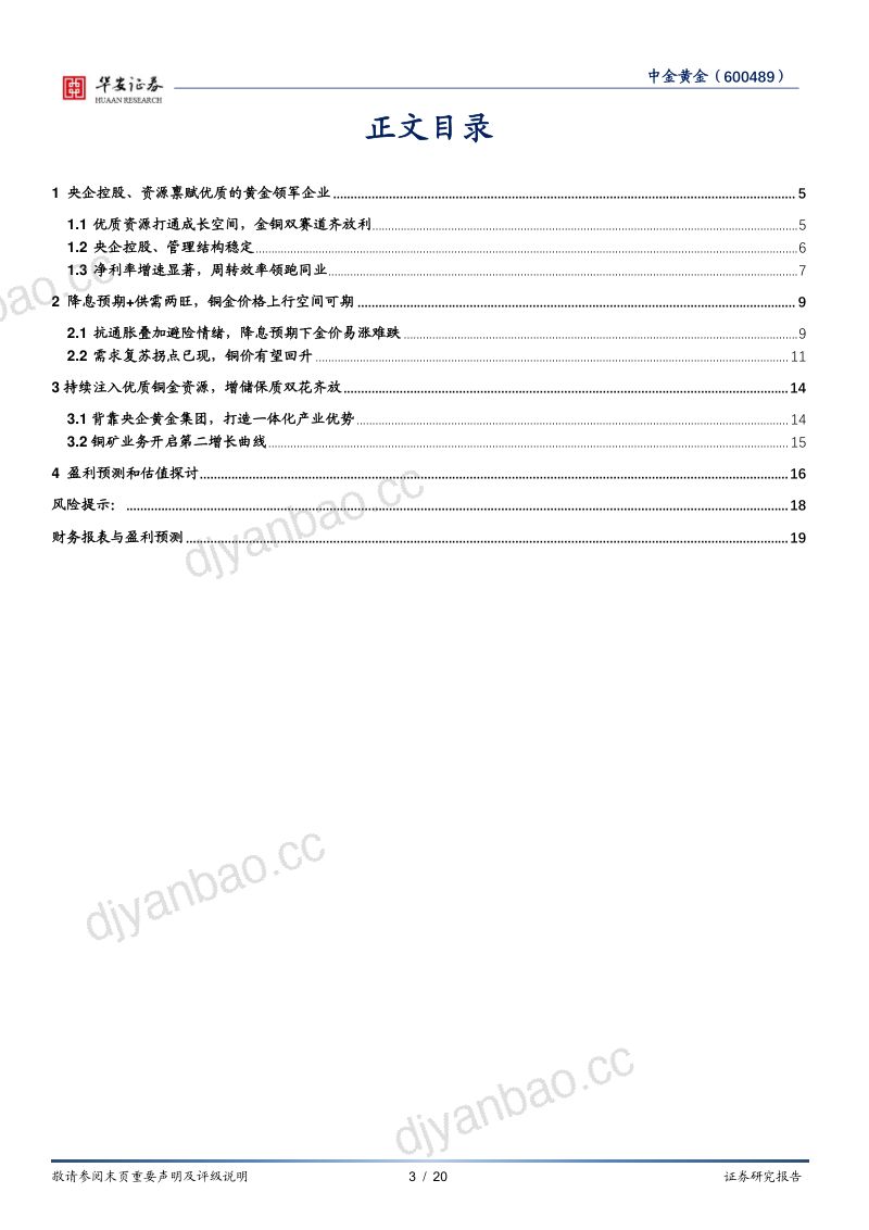 【华安证券】依托黄金央企,金铜双翼齐飞 第3页