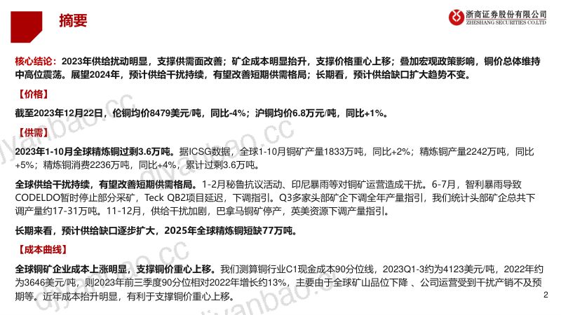 【浙商证券】2023金属年鉴：铜篇 第2页