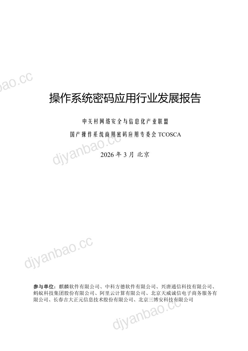 TCOSCA2026操作系统密码应用行业发展报告46页 第2页