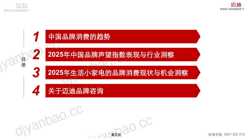 迈迪2025年中国家庭品牌消费趋势报告-生活小家电篇53页 第2页