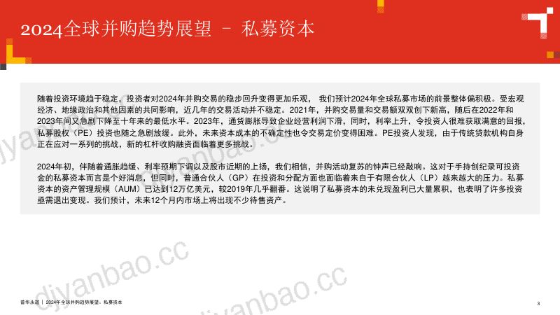 普华永道2024年全球并购趋势展望私募资本24页 第3页