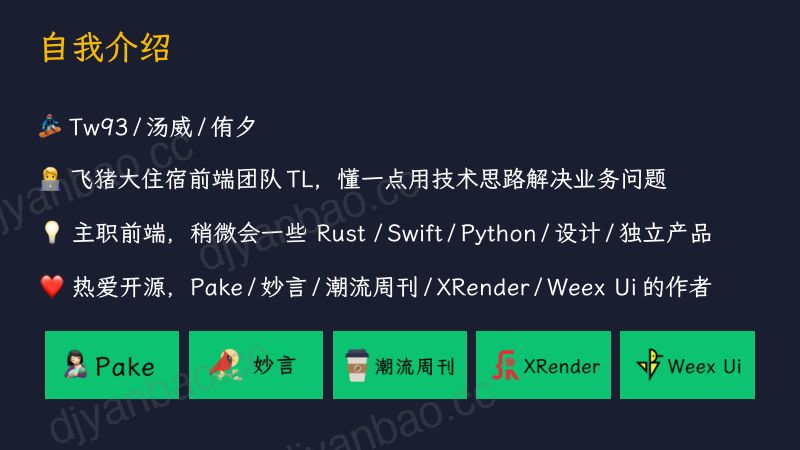 飞猪-汤威Tw93-Pake-利用Rust轻松构建轻量级应用 第2页