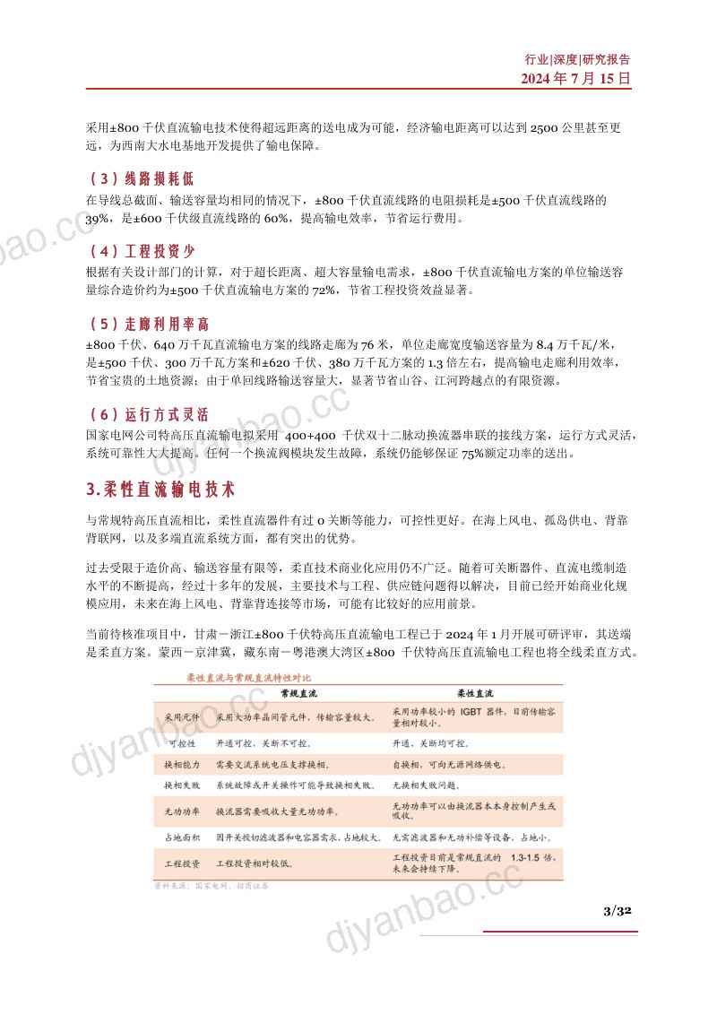 特高压行业深度发展历程市场空间海外机遇及相关公司深度梳理-24071532页 第3页