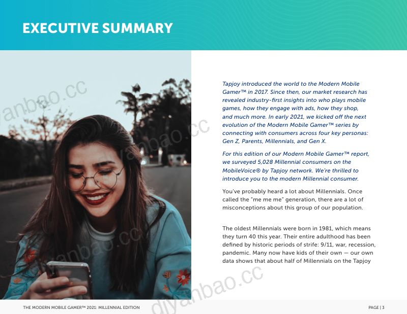 MobileVoice2021年千禧一代手机游戏玩家报告英文版19页 第3页