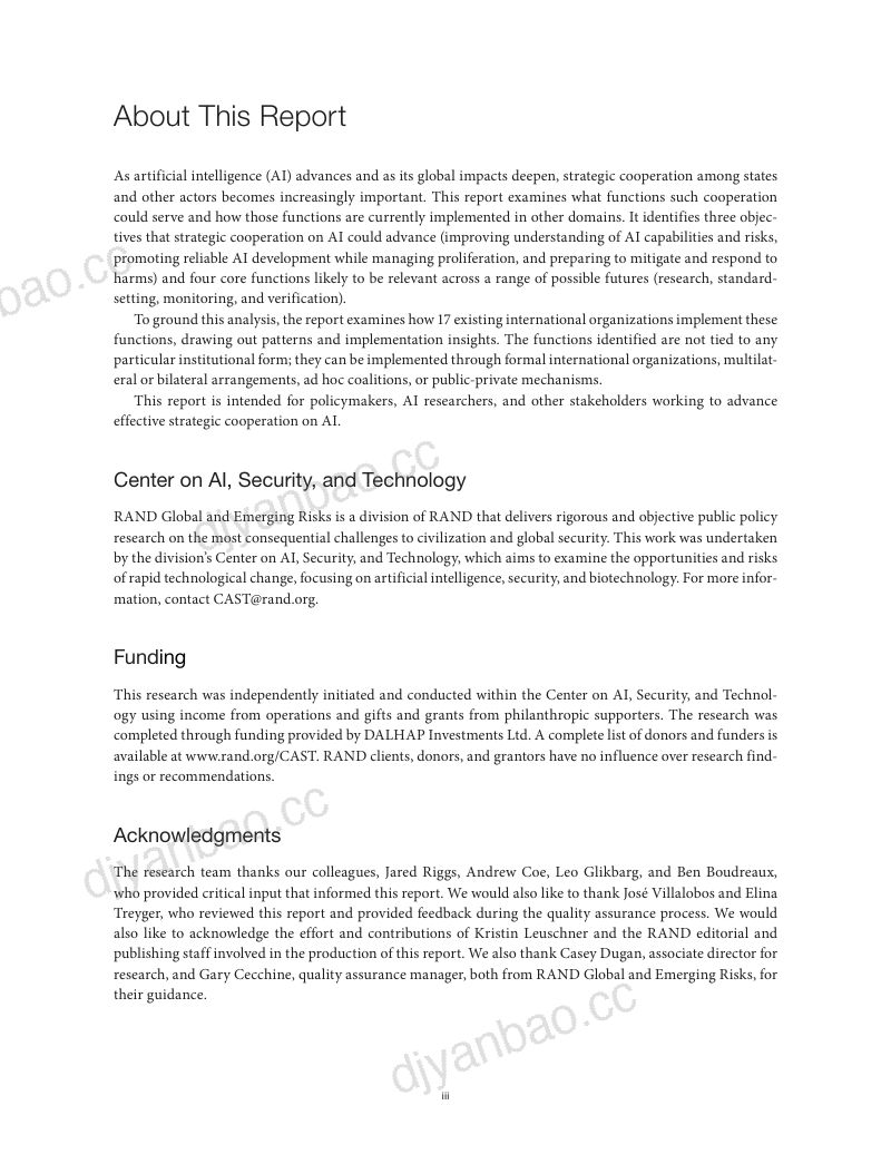 兰德公司(RAND):2026人工智能(AI)战略合作:核心职能研究报告(英文版)(113页) 第3页