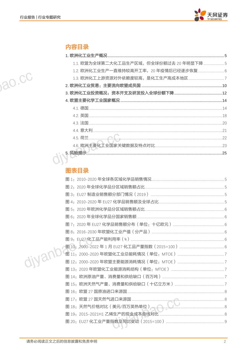 基础化工行业专题研究欧洲化工业概况-22042326页 第2页