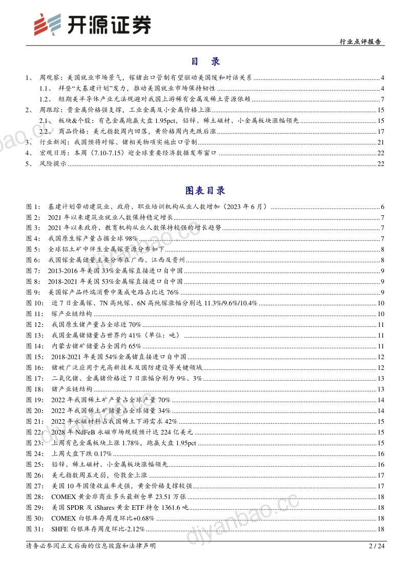 【开源证券】有色金属行业点评：我国镓、锗出口管制有望驱动美国与华实质性对话 第2页