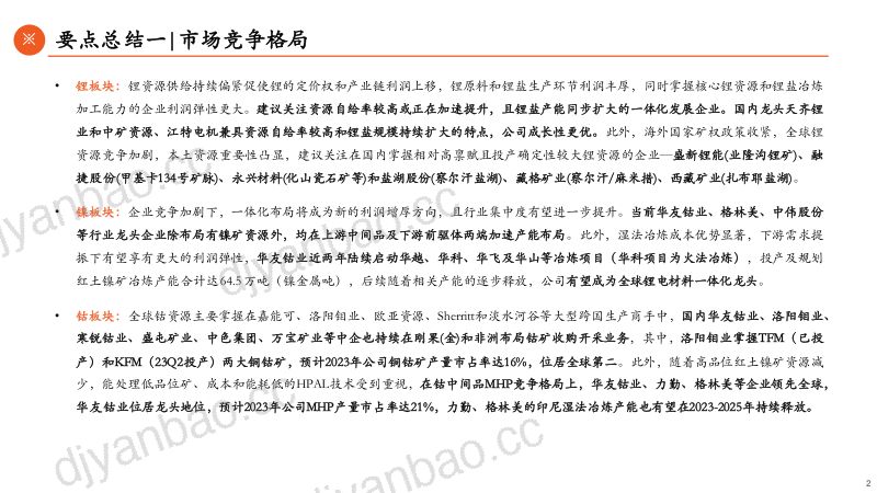 【平安证券】有色行业能源金属产业全景图：出海谋矿，落子全球 第2页