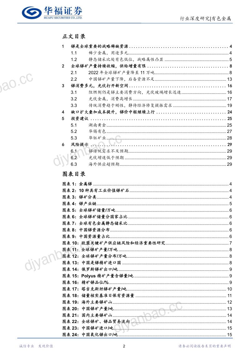 【华福证券】有色金属行业:锑:“光伏金属”实至名归,供给不足凸显战略属性 第2页