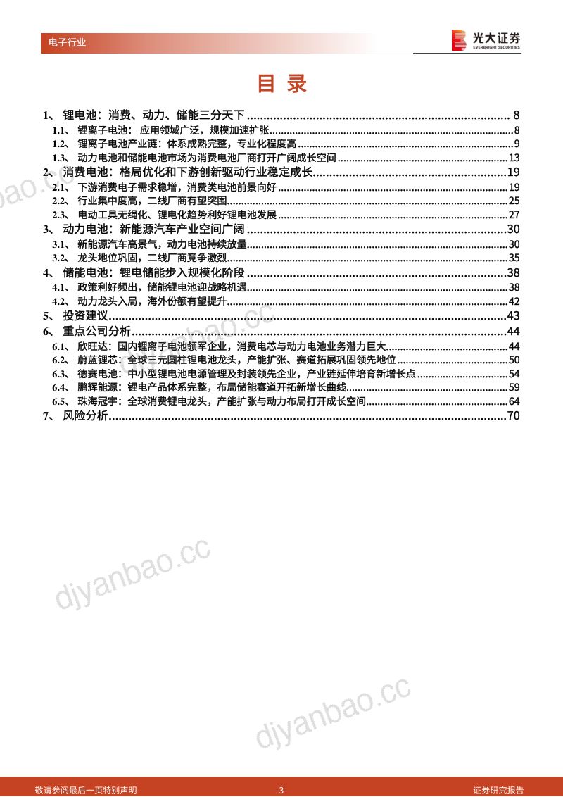 【光大证券】锂电池行业深度报告:消费电池巨头的动力储能成长之路 第3页