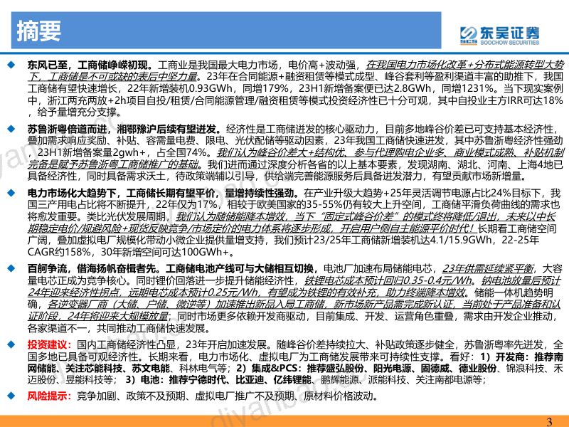 【东吴证券】国内工商业储能行业专题报告:工商储东风已至,大有可为 第3页