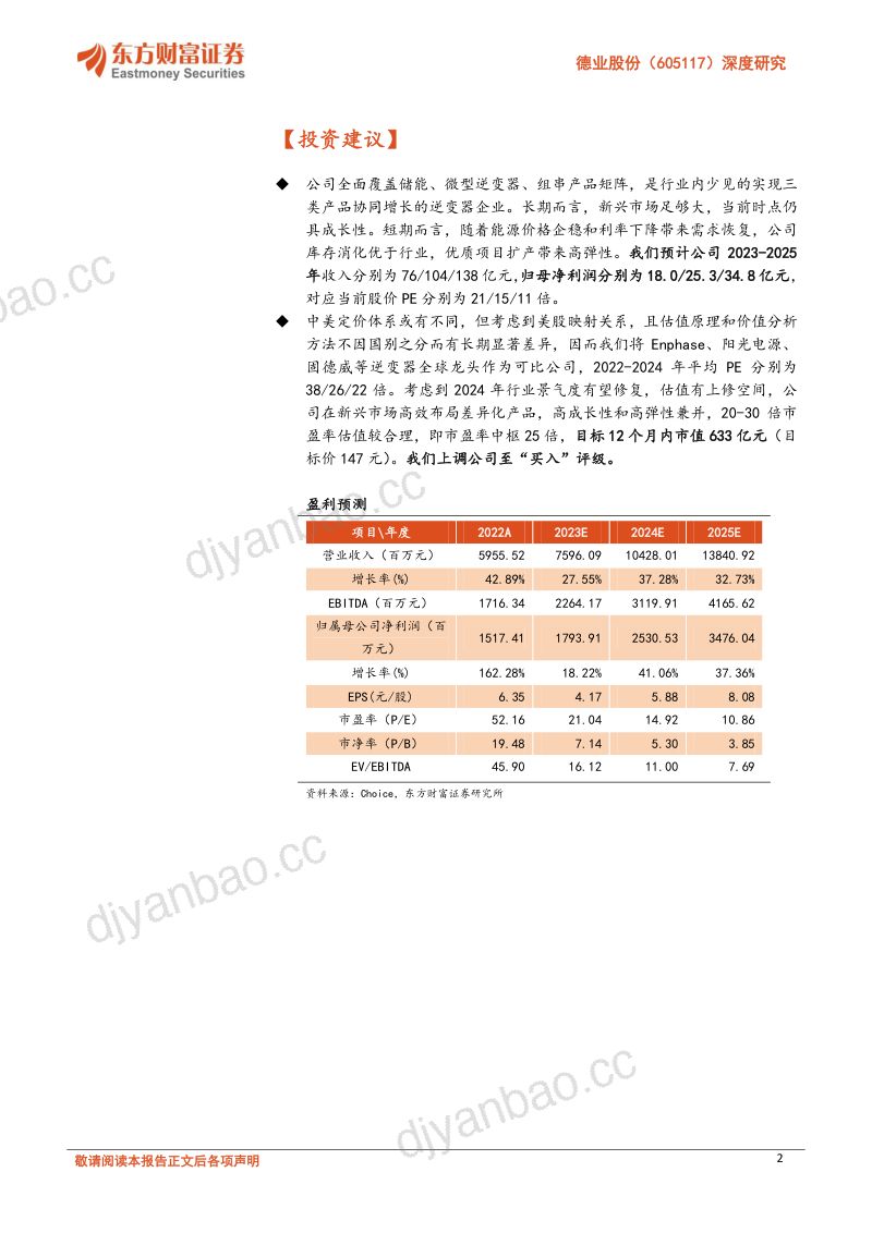 【东方财富】深度研究：储能微逆白马，高成长+高弹性可期 第2页