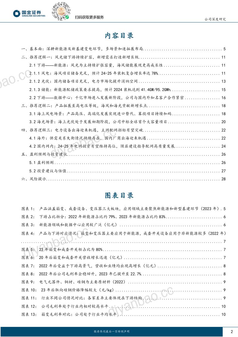 94-【国金证券】深耕新能源与新基建变电,多产品、多场景加速布局 第2页