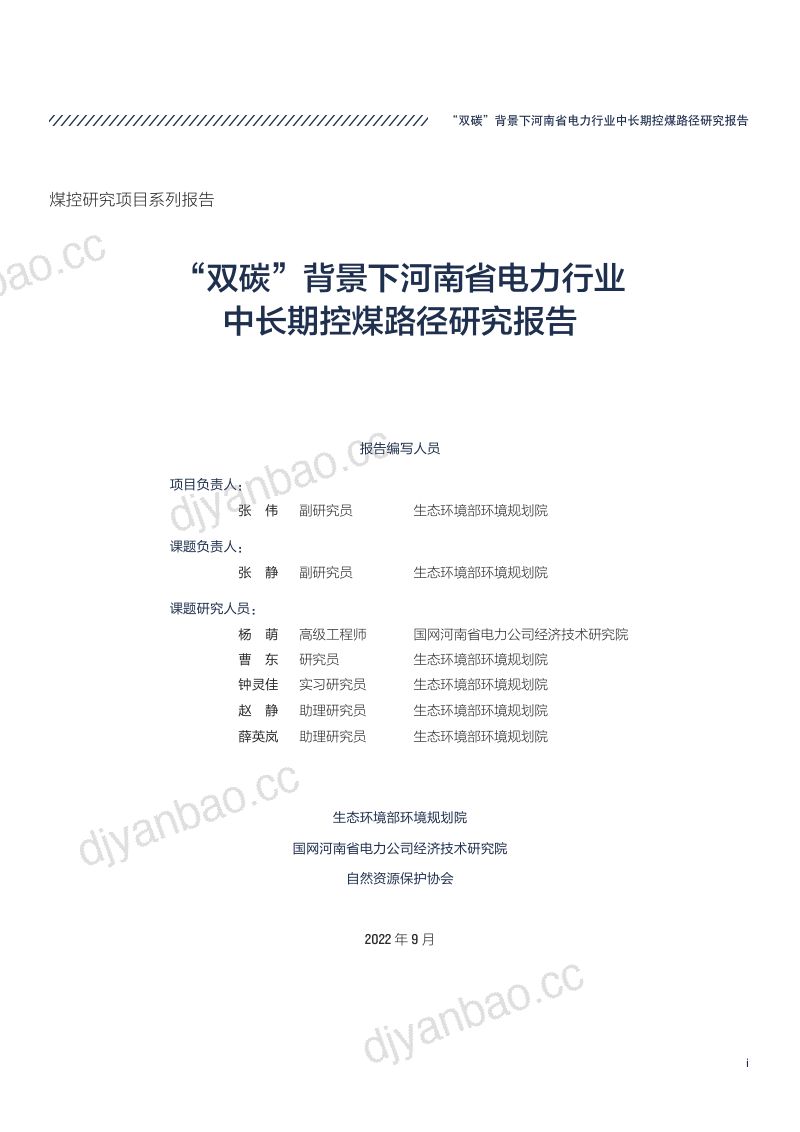 55-【NRDC】“双碳”背景下河南省电力行业中长期控煤路径研究报告 第3页