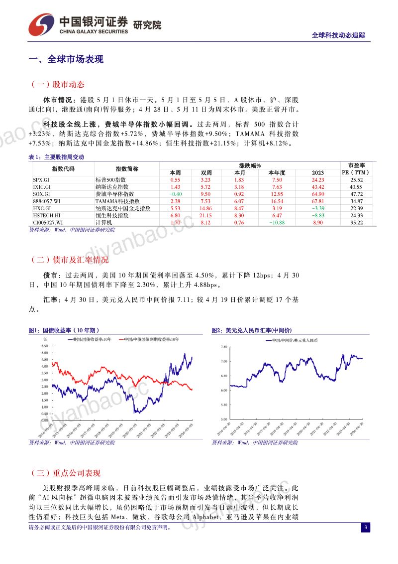【中国银河】美股迎来财报季,AI风险与机遇并存 第3页