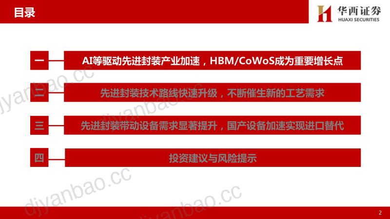 【华西证券】先进封装设备行业报告:AI等驱动先进封装 第3页