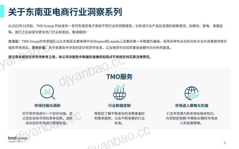 【TMO探谋】东南亚家用电器电商行业市场洞察报告(2024年12月版) 第3页