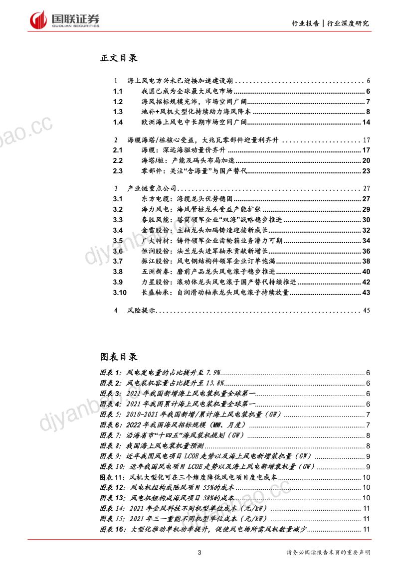 【国联证券】风电深度系列(一):向海而兴,乘风破浪 第3页