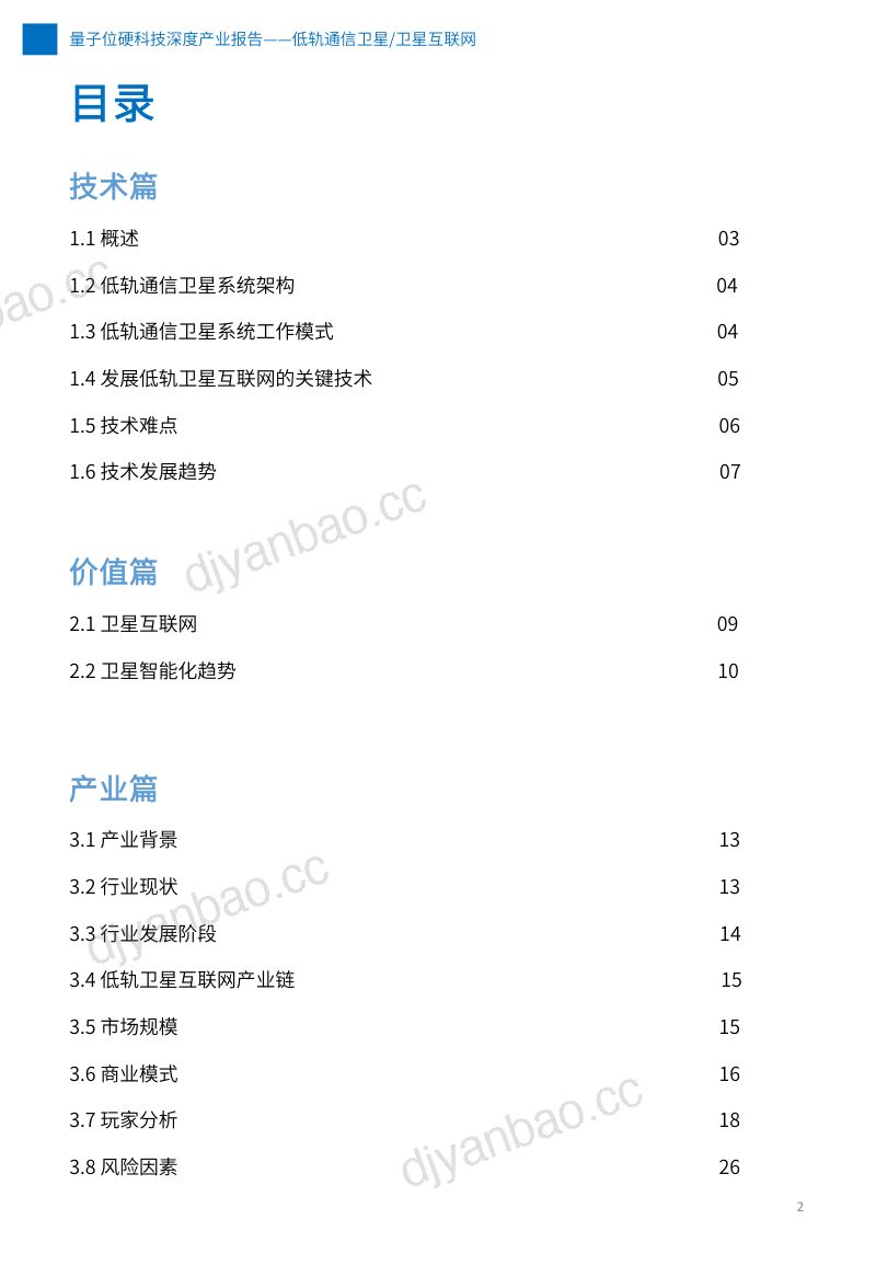 【量子位】低轨通信卫星卫星互联网深度产业报告 第2页