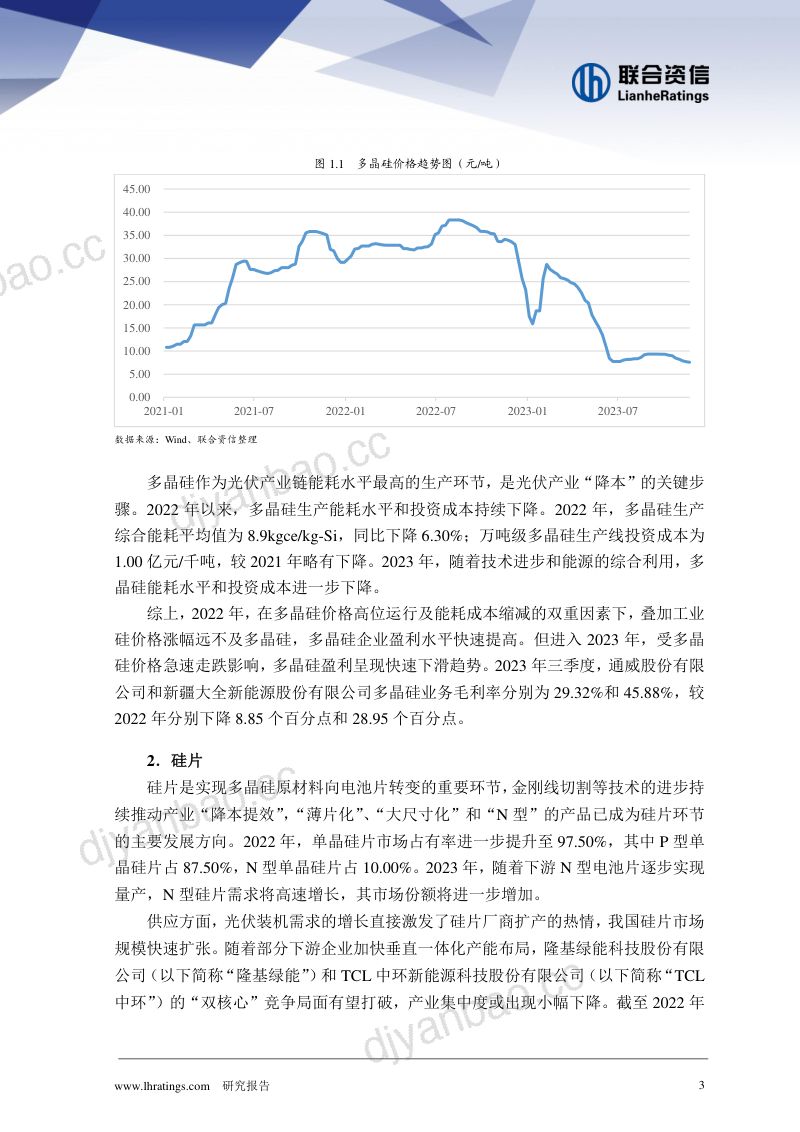 【联合资信】2023年光伏产业信用风险总结与展望 第3页