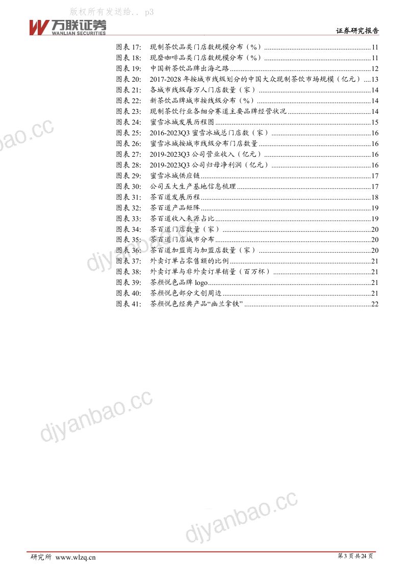 【万联证券】现制饮品行业报告:新茶饮 第3页
