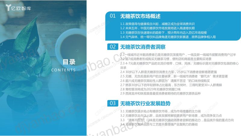 【亿欧智库】2023中国无糖茶饮行业白皮书 第3页