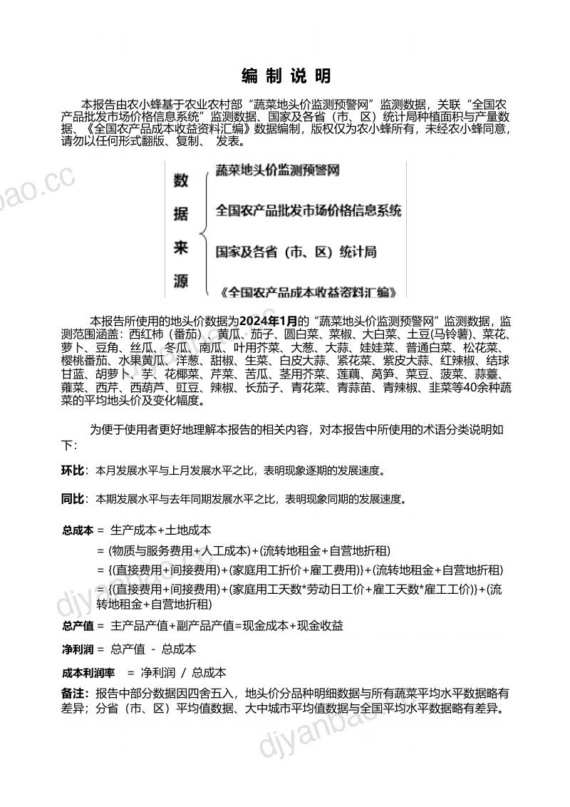 18-【农小蜂】全国蔬菜地头价月度分析报告 第2页