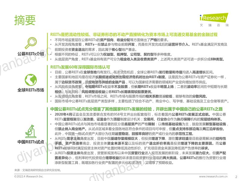 【艾瑞咨询】中国REITs市场投资研究报告 第2页
