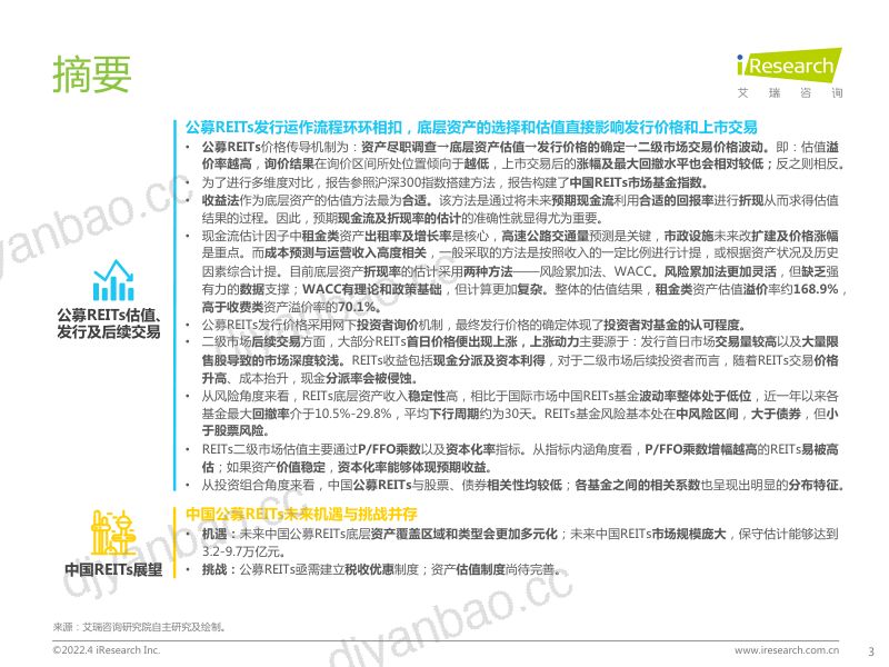 【艾瑞咨询】中国REITs市场投资研究报告 第3页