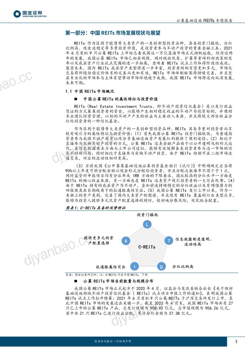 【国金证券】公募基础设施REITs专题报告:REITs市场方兴未艾,发展蓝图徐徐展开 第3页