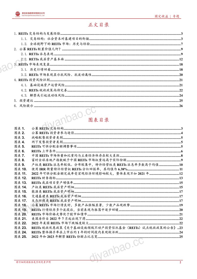 【东亚前海证券】基于底层资产质量和二级市场表现的视角:公募REITs配置价值解析 第2页