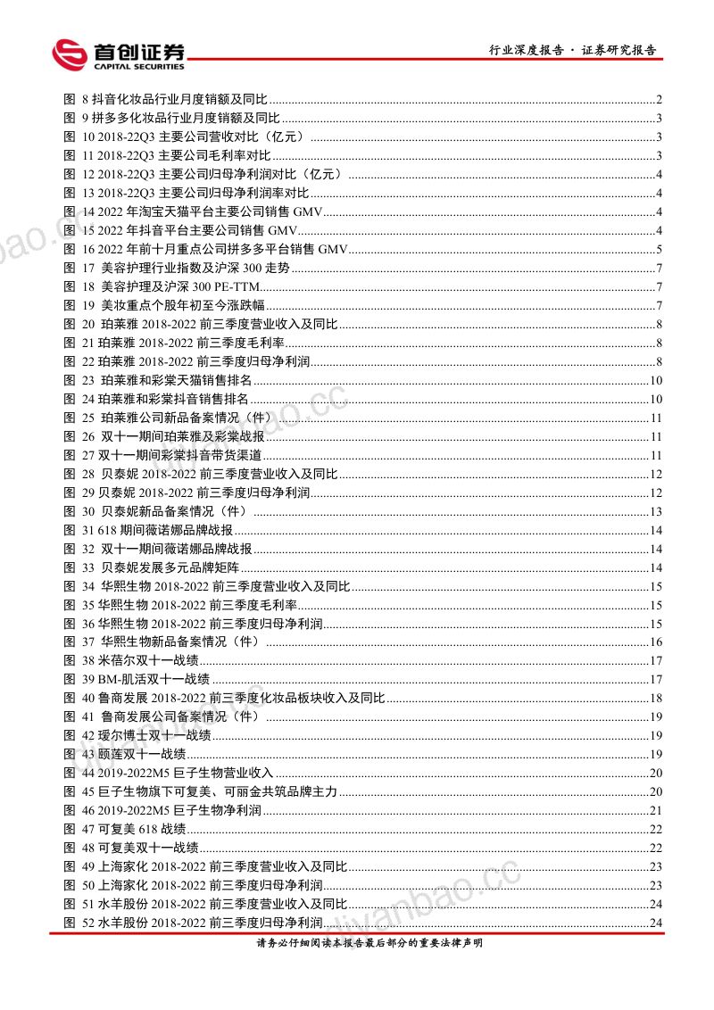 【首创证券】美容护理行业深度报告-化妆品医美2023年投资策略:把握龙头,关注成长 第3页