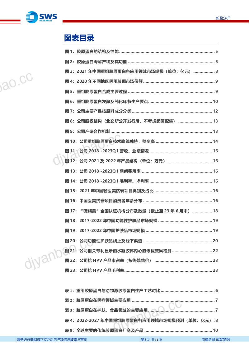 【申万宏源】重组胶原平台型企业，医美等应用扩张驱动持续成长 第3页