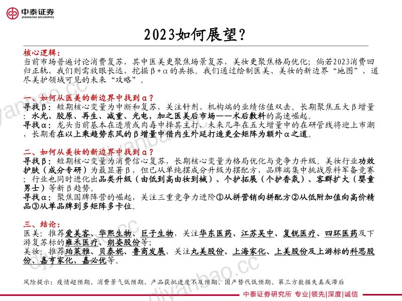 【中泰证券】中泰医美美妆2023年度策略:美护的新边界地图攻略 第2页