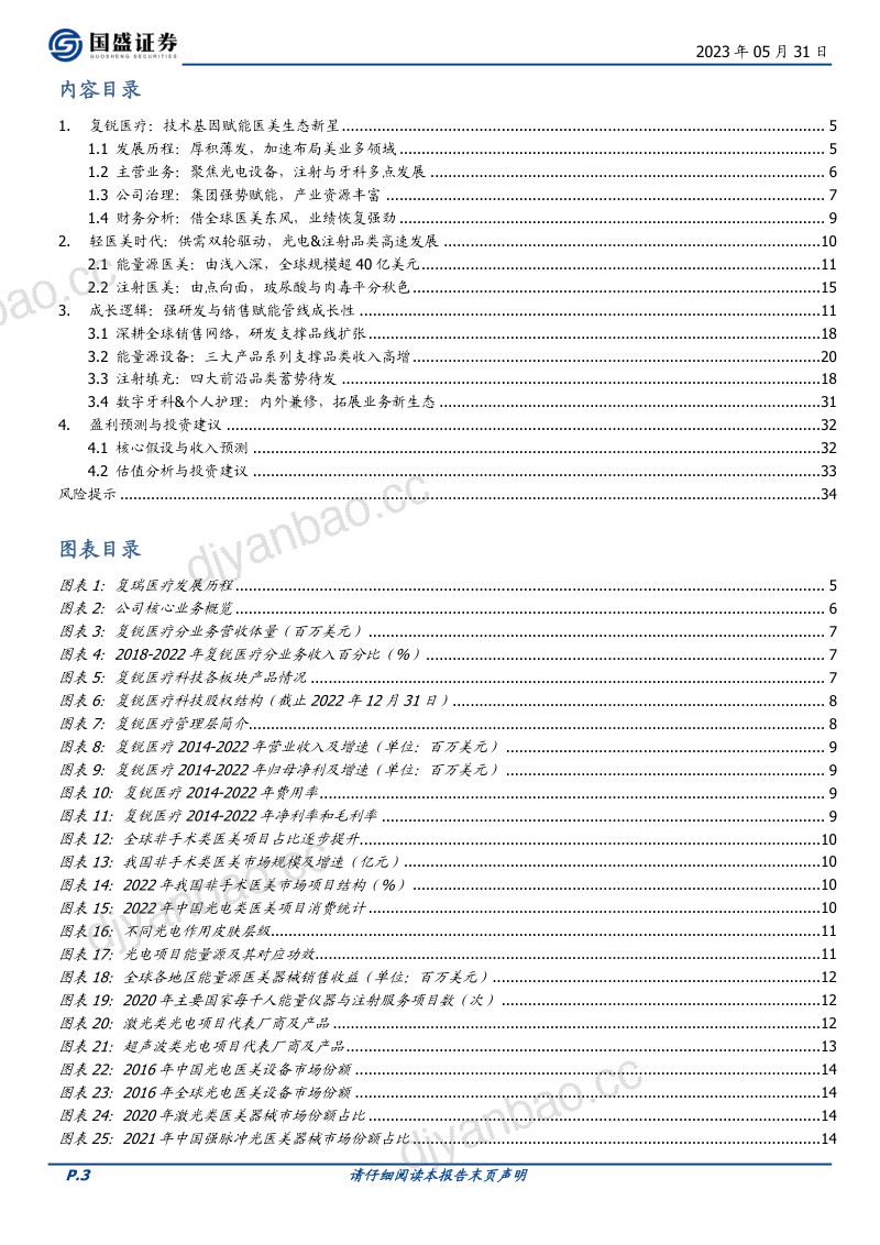 【国盛证券】全球光电医美龙头,加速迈向美学全品类 第3页