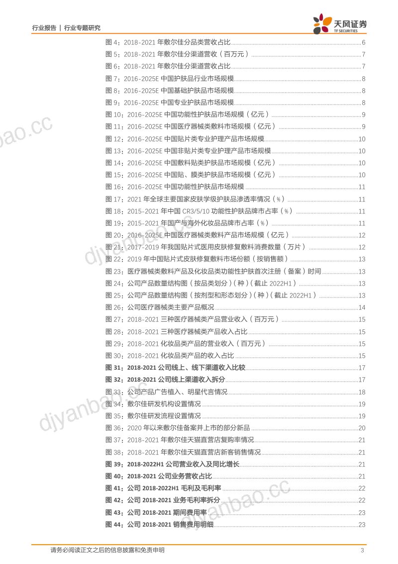 【天风证券】敷尔佳:乘医美敷料之东风,产品渠道并行成就行业龙头 第3页
