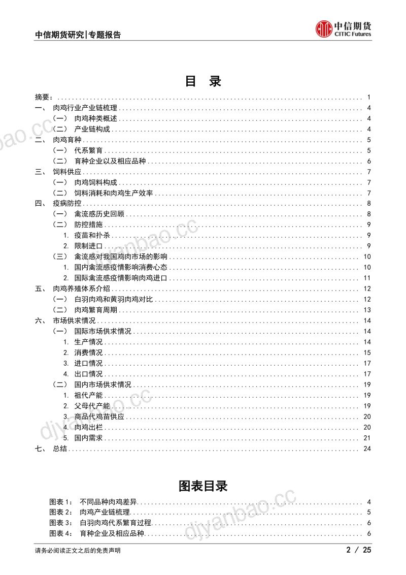 【中信期货】(鸡肉)专题报告:鸡肉产业链及国际国内供需形势分析 第2页
