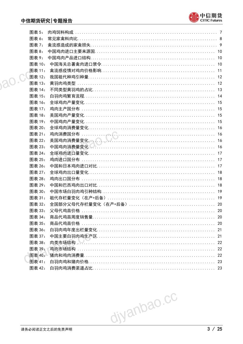 【中信期货】(鸡肉)专题报告:鸡肉产业链及国际国内供需形势分析 第3页