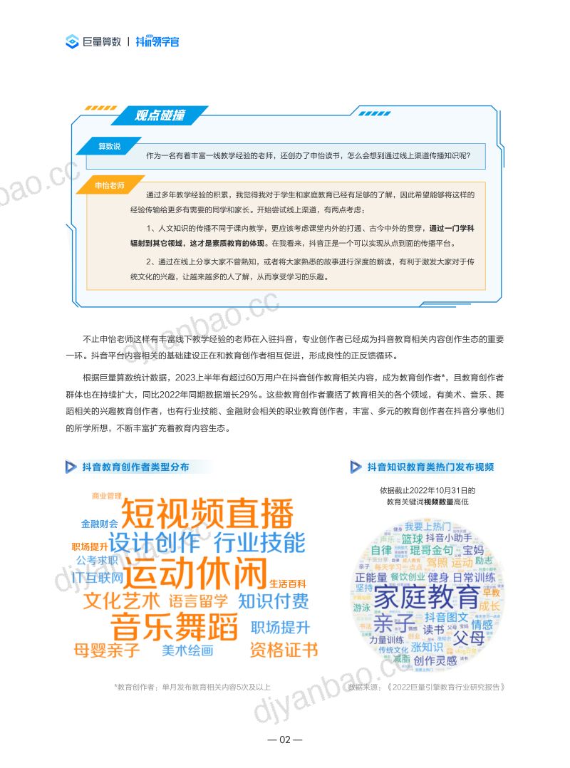 【巨量算数】【算数说】对话金牌领学官——把握教育线上化趋势的机遇与挑战 第3页