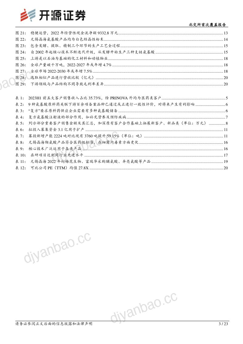 【开源证券】氨基酸“小巨人”出海,扩产高附加值药品及保健化妆品 第3页