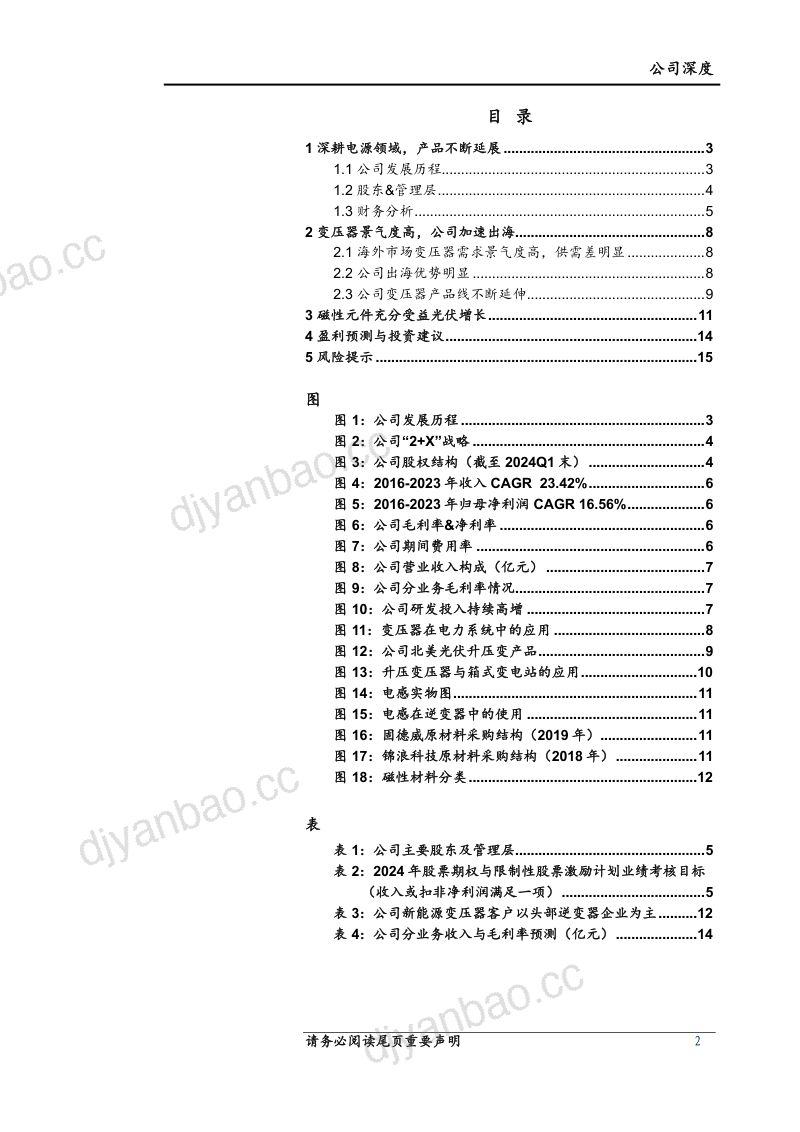 【上海证券】深度报告:深耕电源领域,变压器出海迈入快车道 第2页