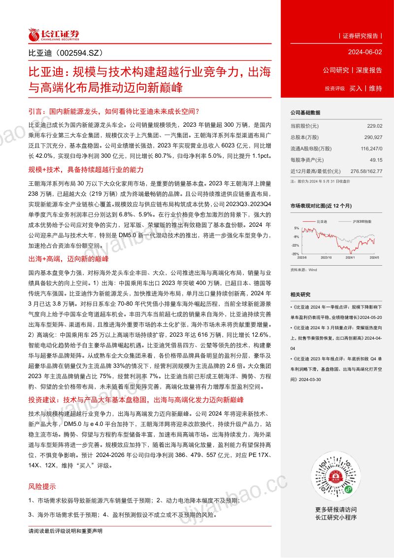 【长江证券】规模与技术构建超越行业竞争力,出海与高端化布局推动迈向新巅峰 第3页