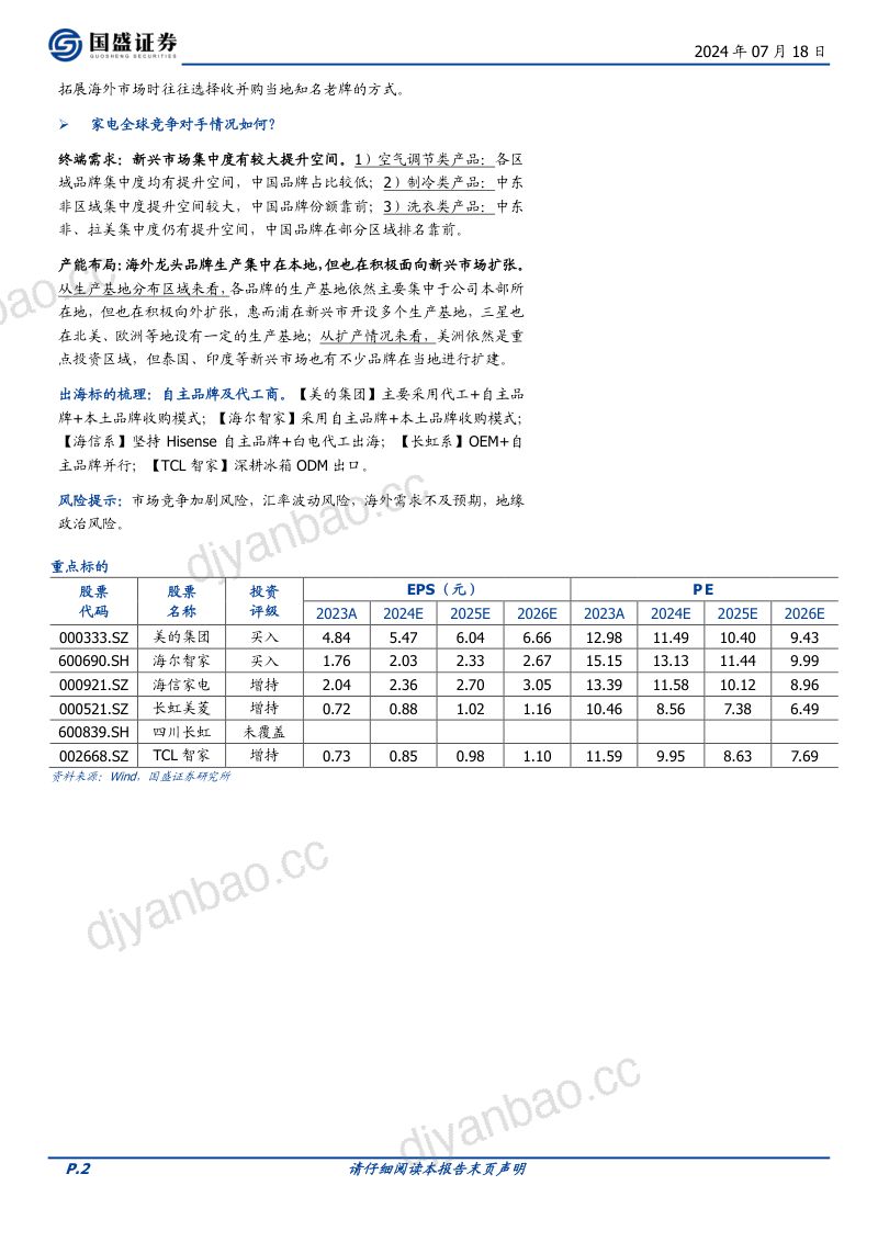 【国盛证券】出海系列之一:复盘日本汽车,如何看待中国家电出海趋势? 第2页
