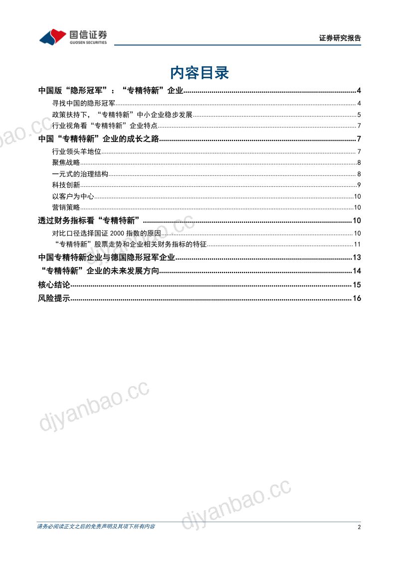 【国信证券】“隐形冠军”系列专题（二）：“专精特新”和“隐形冠军”的多维对比 第2页