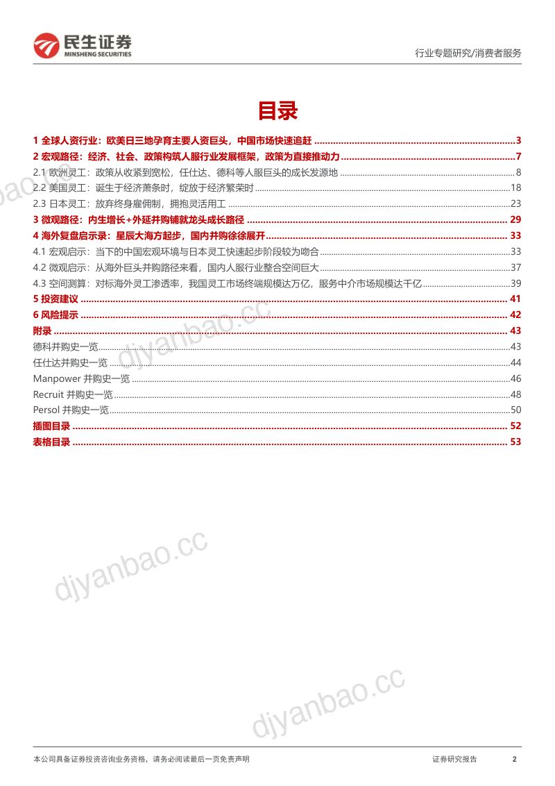 【民生证券】人力资源行业深度报告(二):追寻海外人服龙头成长足迹,探求国内灵活用工成长空间 第2页