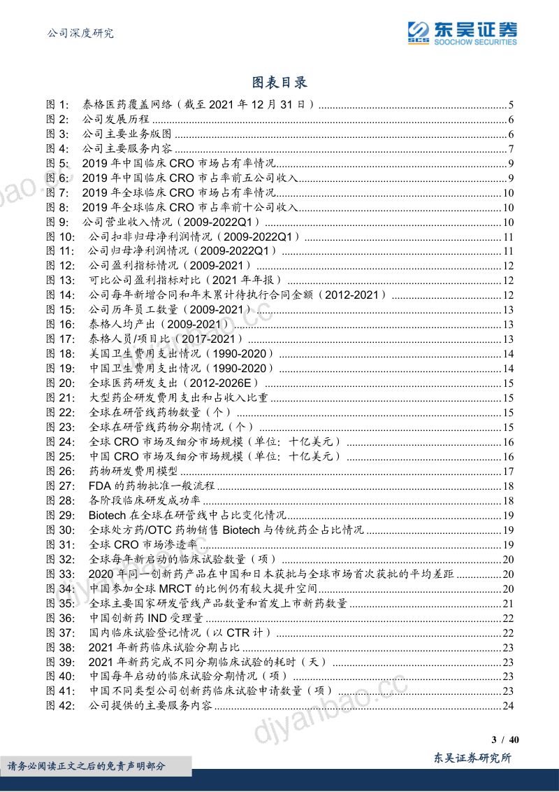 【东吴证券】深耕本土卓越全球,临床CRO龙头开启新篇章 第3页