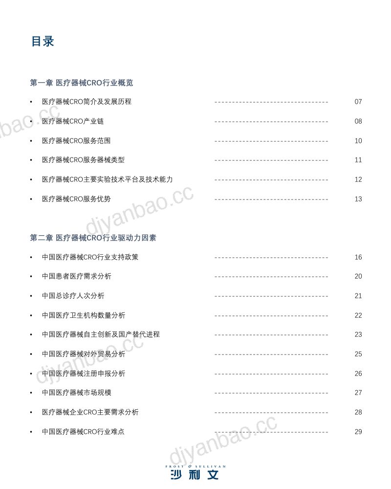 【弗若斯特沙利文】医疗器械CRO行业现状与发展趋势报告 第3页