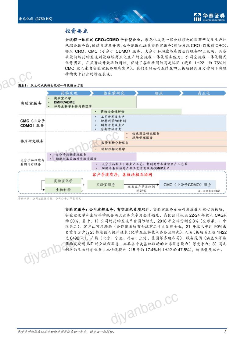 【华泰证券】全球领先的一体化CXO服务商 第3页